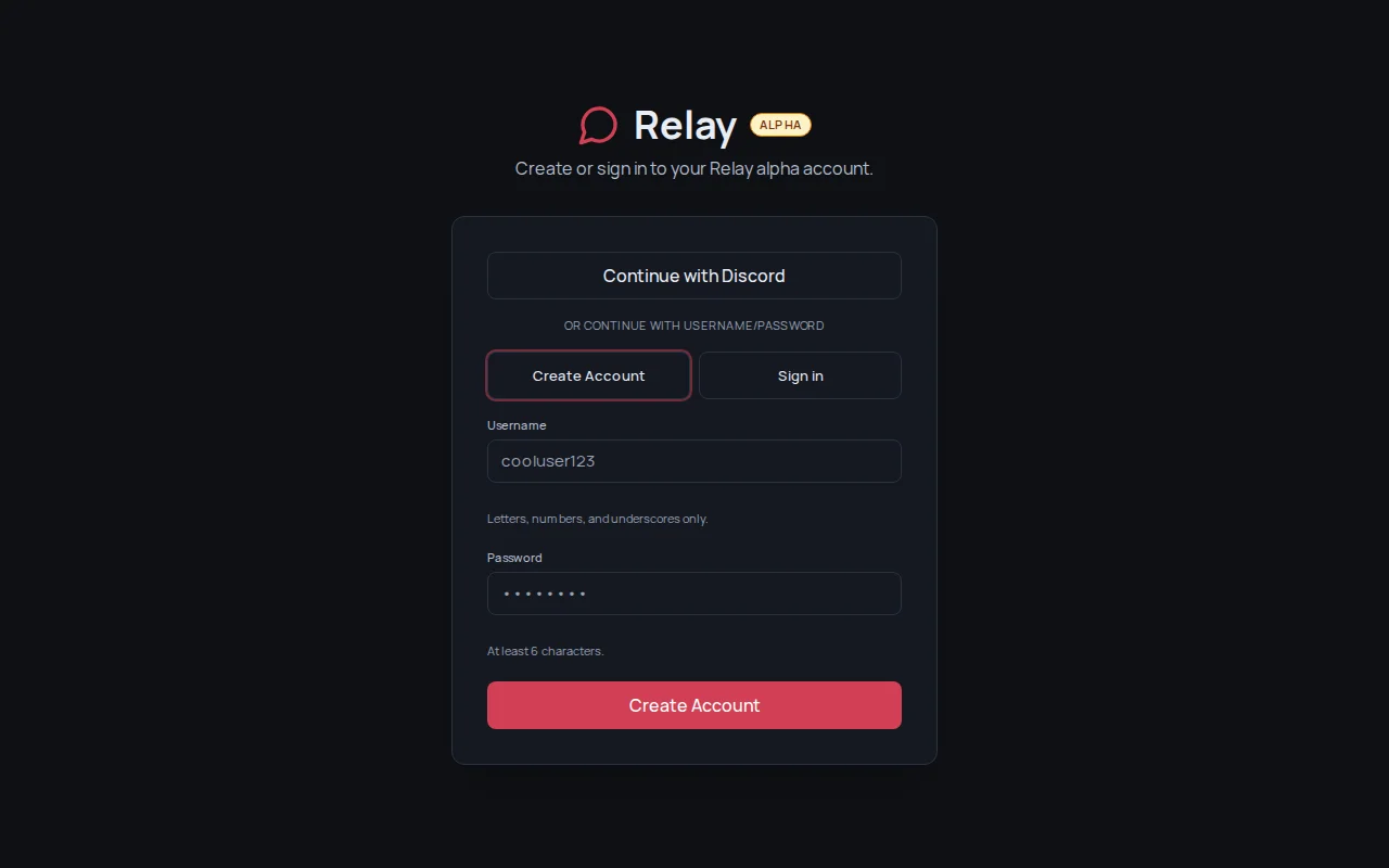 Relay – I built a modern web-based IRC/Discord replacement