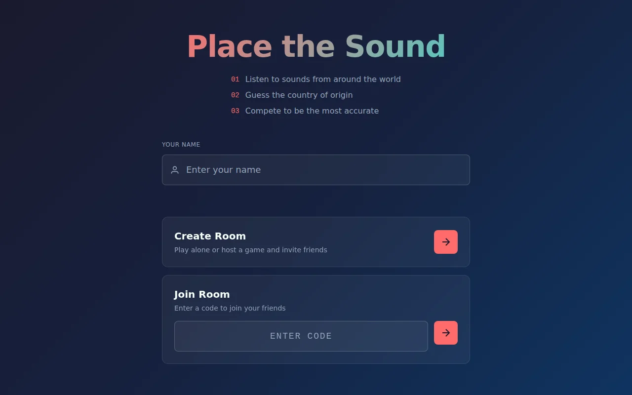 Listen to sounds around the world and guess the location