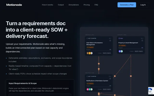 Motionode – Cursor for Technical Planning