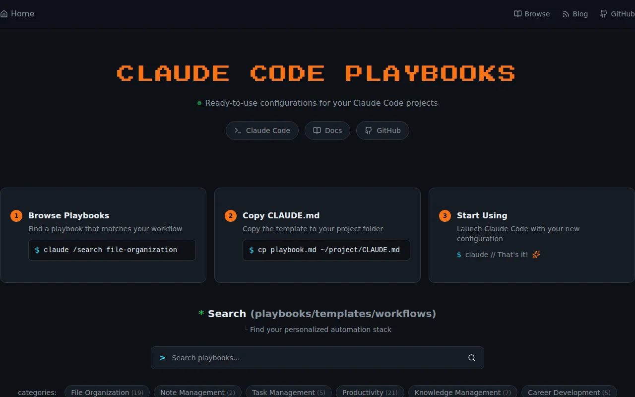 100+ Claude Code Playbooks for Non-Coders