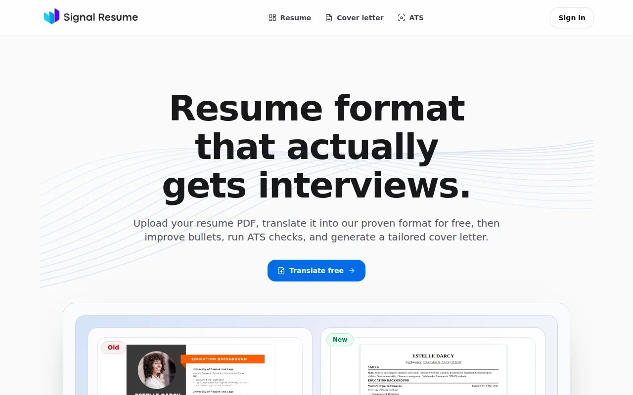 ATS-first FREE resume builder that got me intrview at OpenAI and Google