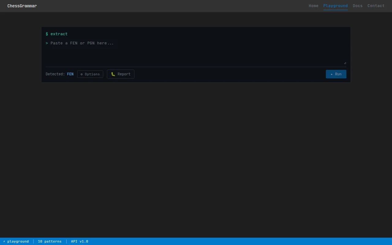 ChessGrammar – API that detects tactical patterns in chess positions