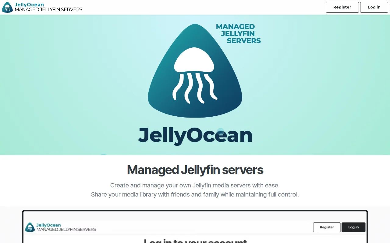 JellyOcean – Managed Jellyfin Servers