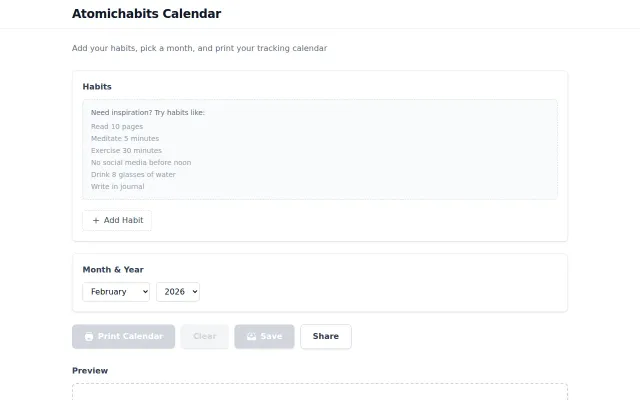 Free printable micro-habit tracker inspired by Atomic Habits