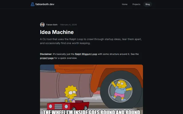 Brute-force startup ideation with the Ralph Loop