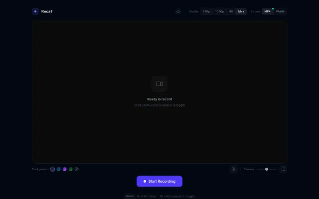 Recall – Record Demos from the Browser