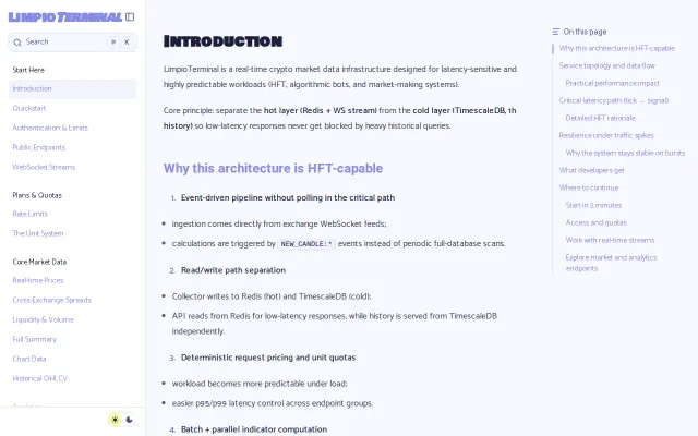 Limpio – New Crypto Market Data Engine in Go (Redis and Timescale)
