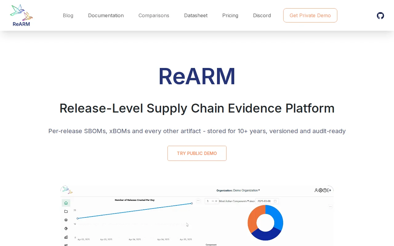ReARM – Release-Level Supply Chain Evidence Platform