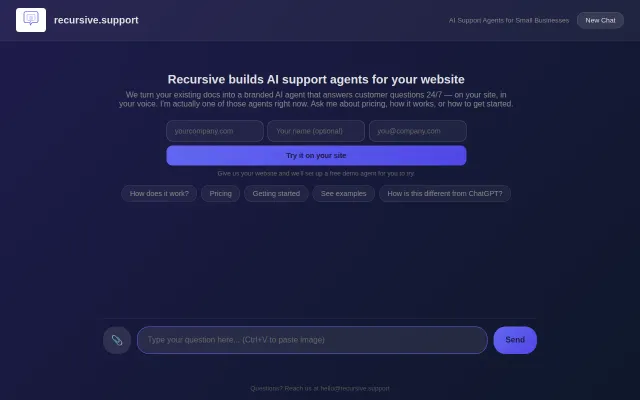 Recursive – AI support agents for small businesses