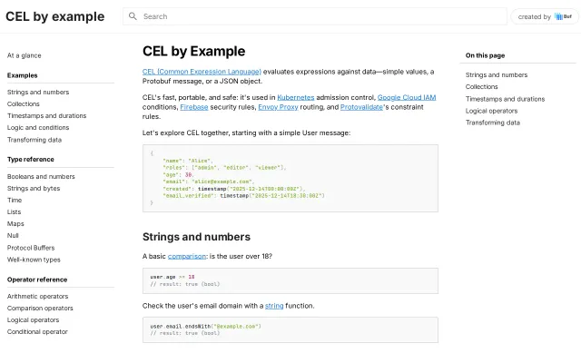 CEL by Example