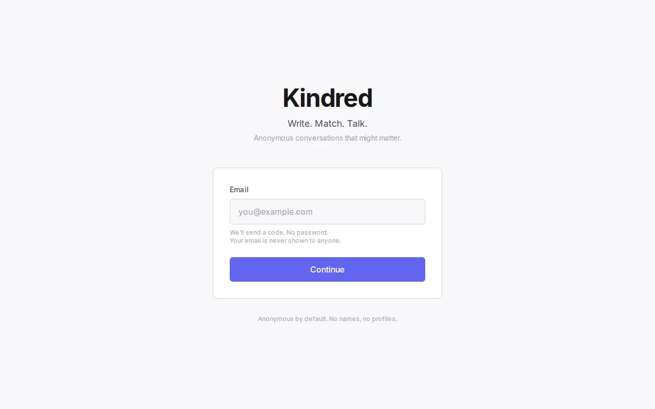 Kindred – Find people interested in what you're building