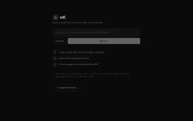 XDL – A Twitter Video Downloader with No Ads