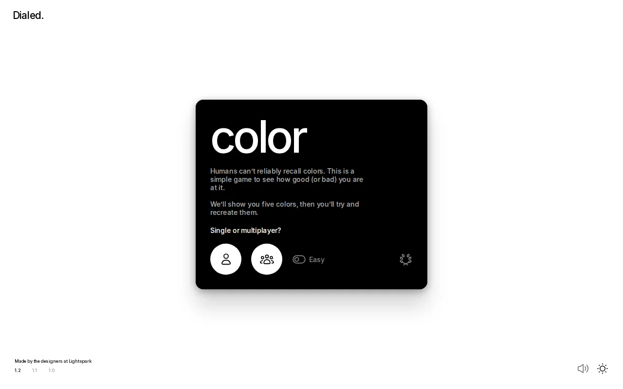 How well can you remember these colors?