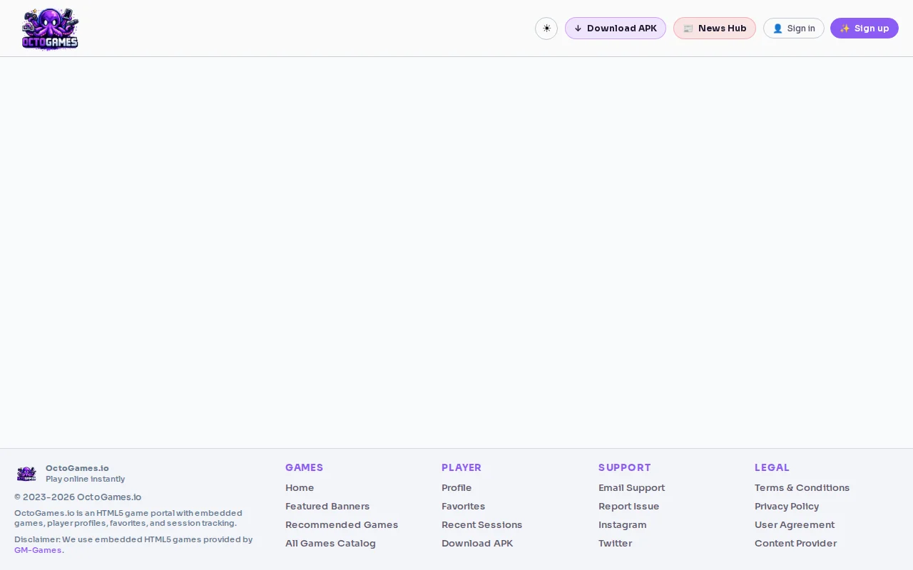 OctoGames – Free Browser Games Hub