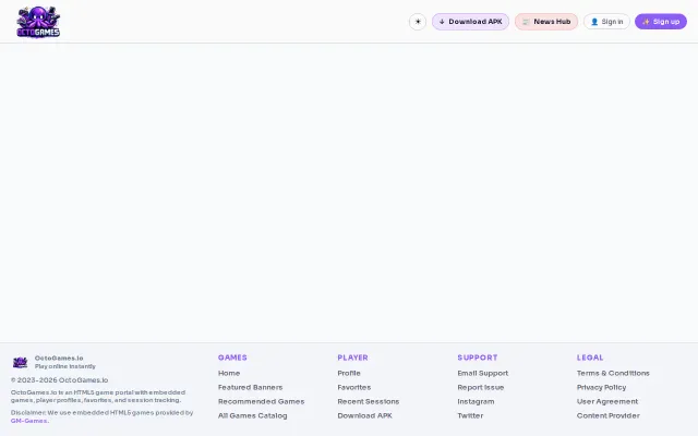 OctoGames – Free Browser Games Hub