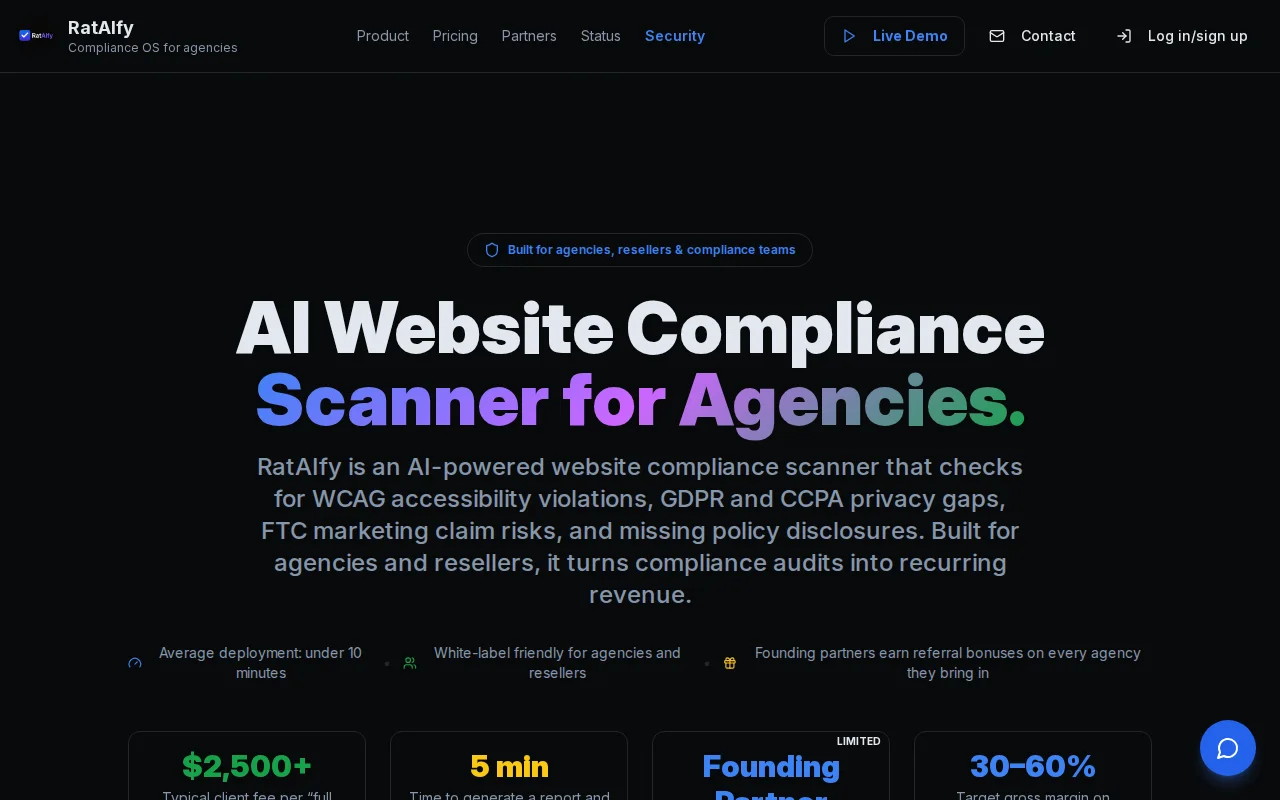 I built a compliance scanner that flags WCAG GDPR and FTC risks in mins