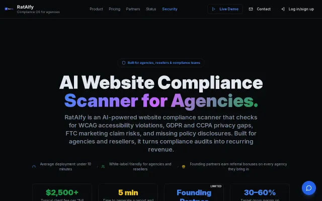 I built a compliance scanner that flags WCAG GDPR and FTC risks in mins