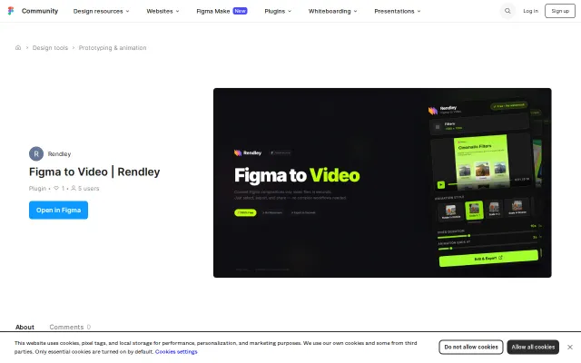 Created a Figma plugin to make videos
