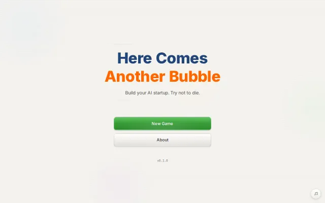 Here Comes Another Bubble – AI Startup Simulator