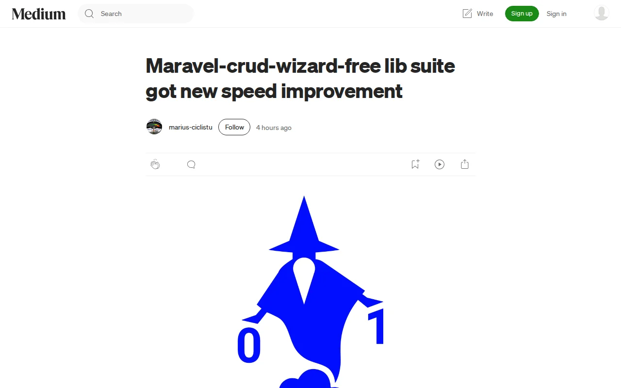 Maravel-CRUD-wizard-free lib suite got new speed improvement