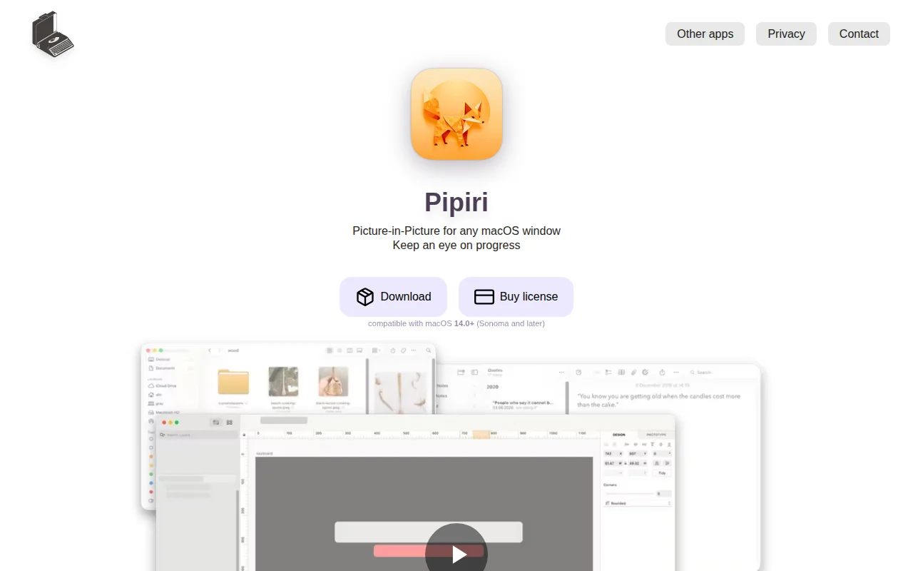 Fn-p to Picture-in-Picture any macOS window