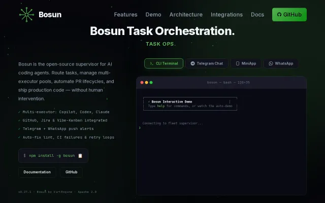 Bosun – Supervising Agentic Fleet Manager (Open Source)
