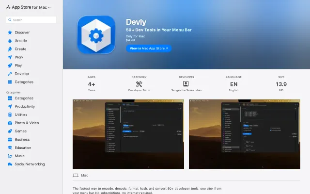 Devly A native, private macOS utility belt for developers