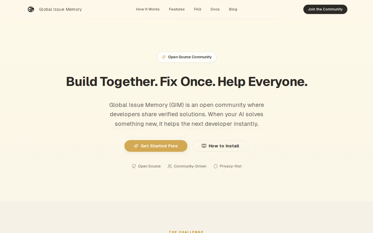 Global Issue Memory MCP – Stack Overflow for Your Coding Assistant