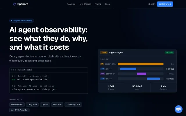 Spanora, world class Agent observability platform