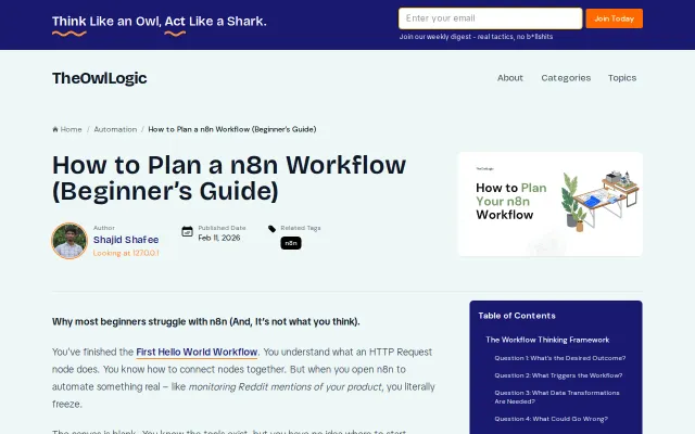 How to Plan a n8n Workflow