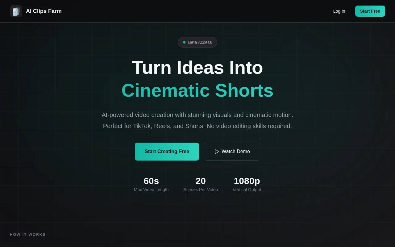 I built a website for generating viral shorts with AI