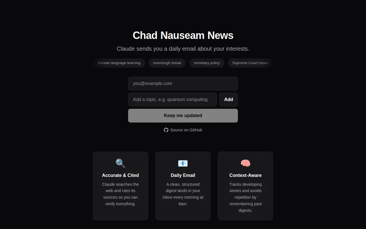 Personalized Newsletters