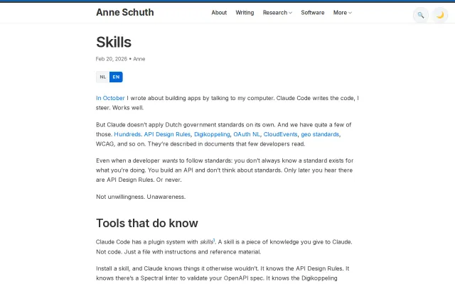 Skills – Making AI coding tools aware of government standards