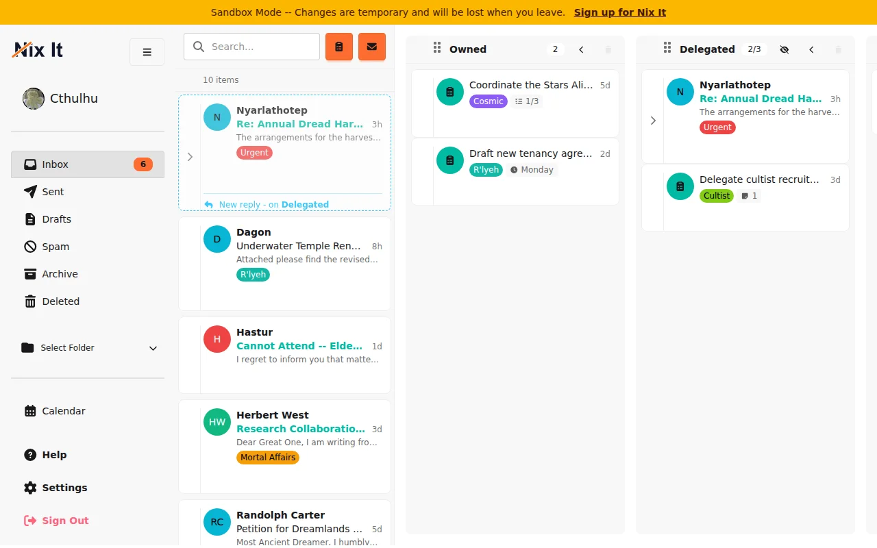 Nix It – Eliminate work instead of organizing it