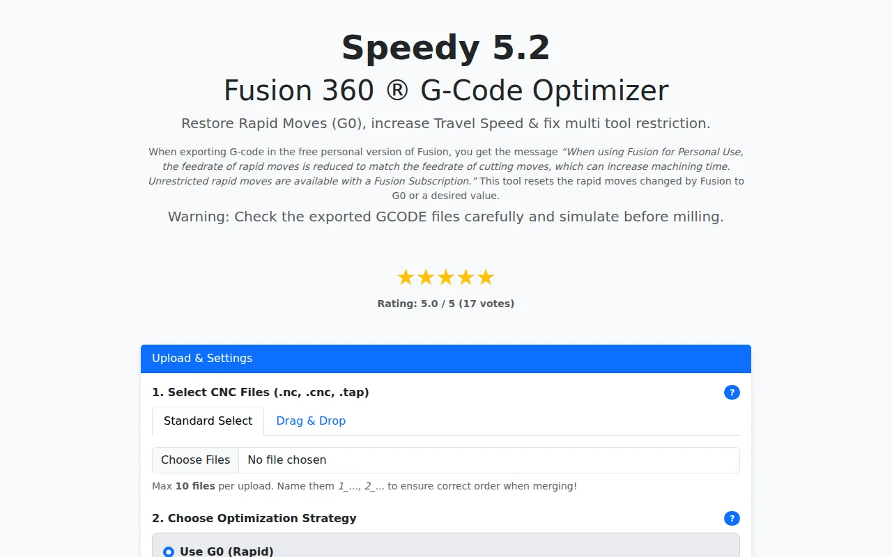 Fusion 360 G-Code Optimizer