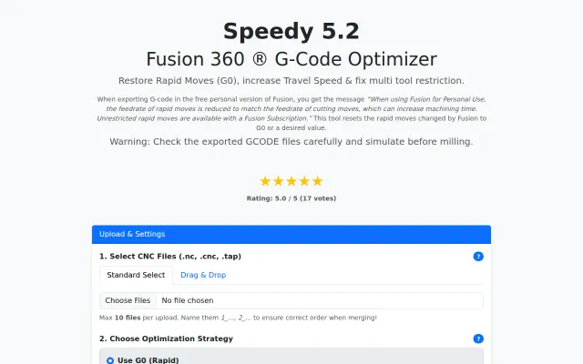 Fusion 360 G-Code Optimizer