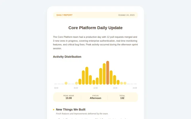 Dev visibility for non-technical founders and stakeholders