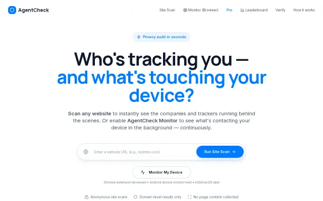 AgentCheck – AI bot posture leaderboard from robots.txt and llms.txt