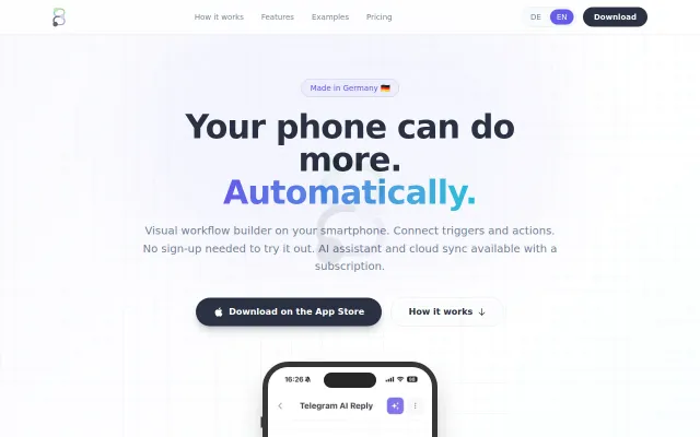 8gent – Mobile first workflow automation for iOS