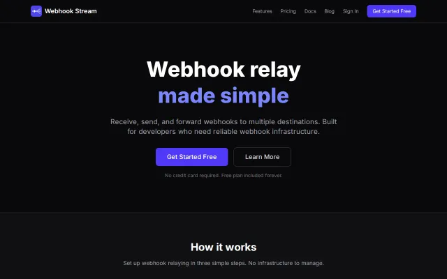 WebhookStream – Receive, relay, send and debug webhooks from 1 platform