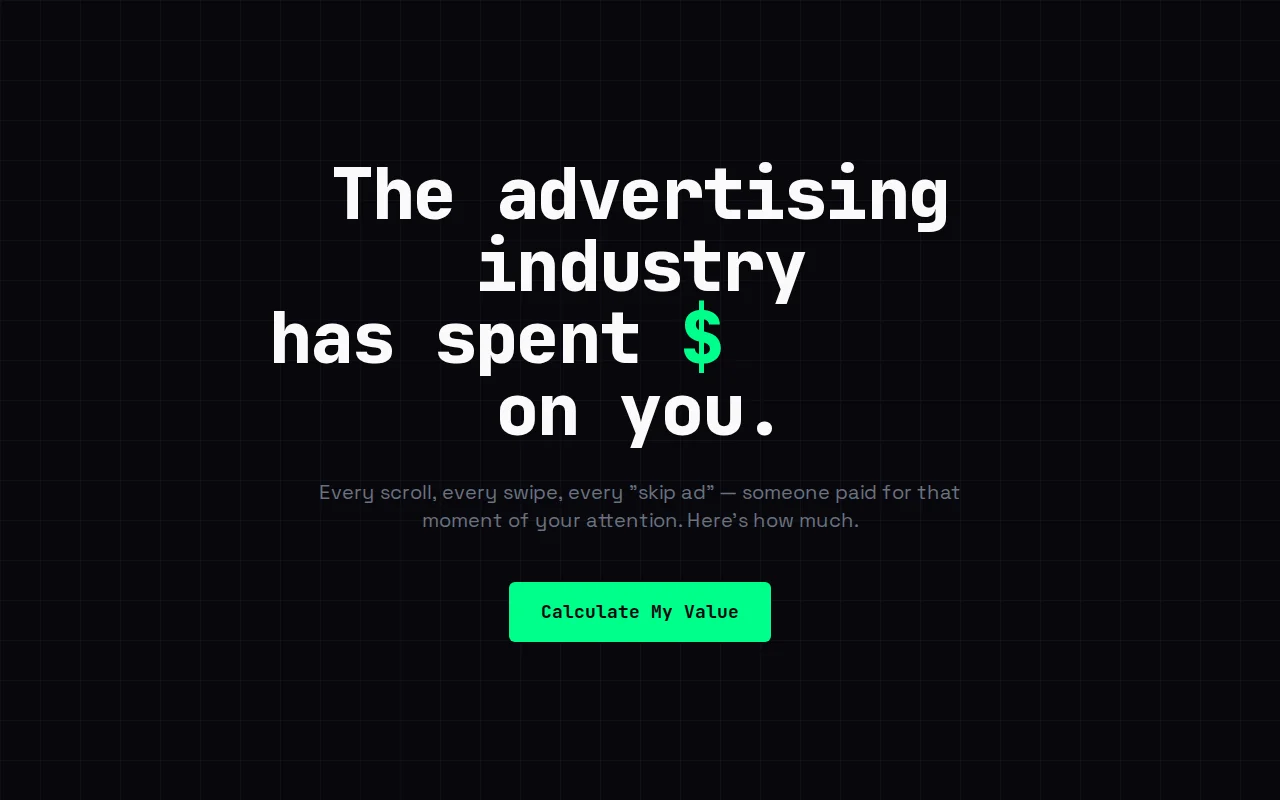 How much has the ad industry spent targeting you?