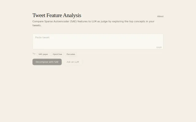 Analyze Tweets with Sparse Autoencoders