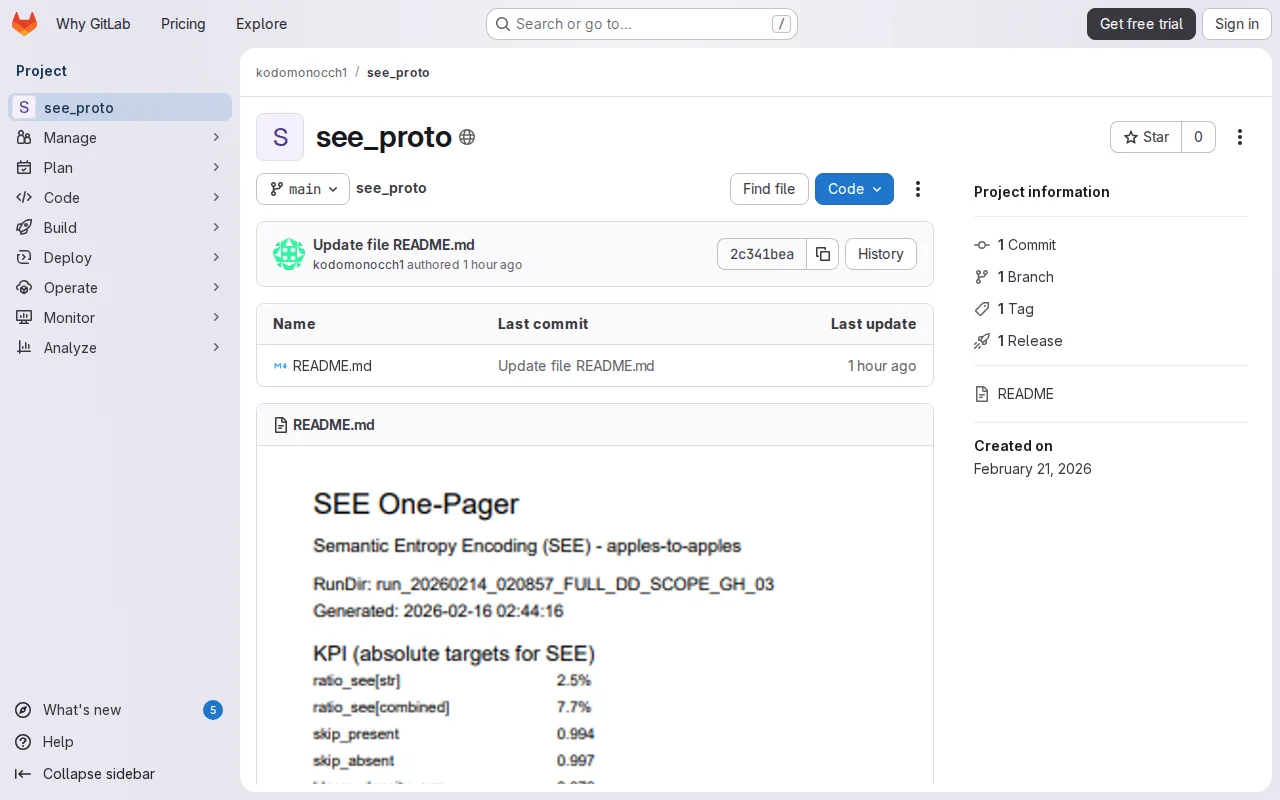See – searchable JSON compression (offline 10-min demo)