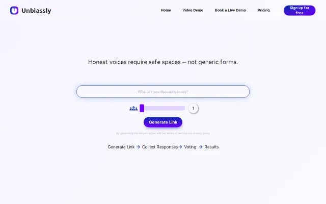 Unbiassly – No more hiding behind cameras