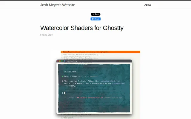 Ghostty and Watercolors