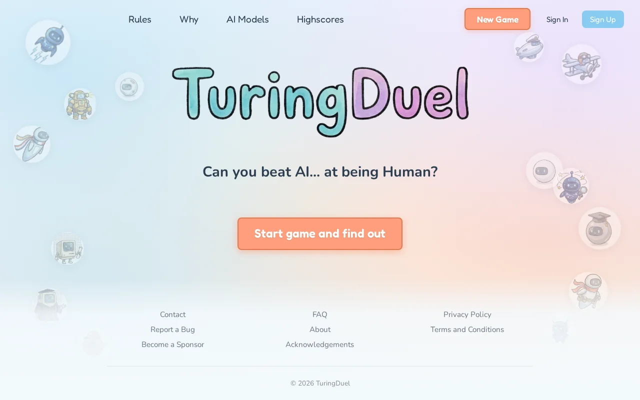 Can you beat an AI at "being human" using one word?