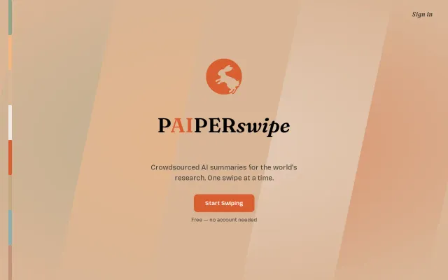 PaiperSwipe – Crowdsourcing AI summaries for 250M+ research papers