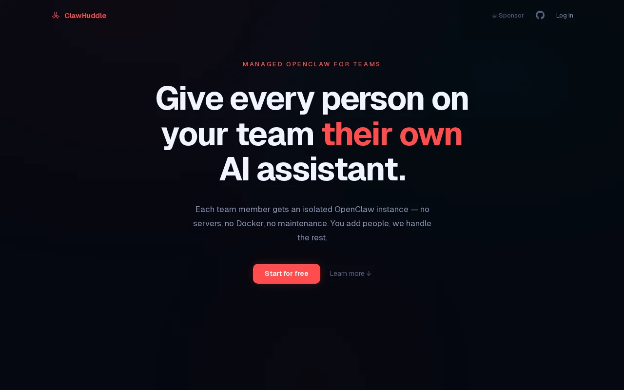 ClawHuddle – Self-hosted OpenClaw management for teams