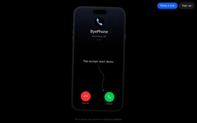 ByePhone- An AI assistant to automate tedious phone calls