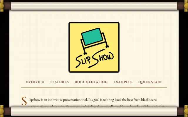 Slipshow, a multi-paradigm presentation tool